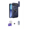 MARSİLYAN™- iPhone 17 Air Kılıf Ahenk Klasik - Siyah Joko Magic 5D Cam + Gold Bilvis Titan Kamera Lens