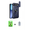MARSİLYAN™- iPhone 17 Air Kılıf Ahenk Klasik - Siyah Joko Magic 5D Cam + Raze Metal Kamera Lens - SH