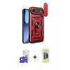 MARSİLYAN™- iPhone 17 Air Kılıf Ahenk Klasik - Siyah Joko Magic 5D Hayalet Cam + Bilvis Titan Kamera Lens - LT
