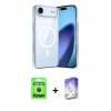 MARSİLYAN™- iPhone 17 Air Kılıf Ahenk Minimal Serisi - Siyah Bilvis 5in1 3D Magic Cam Ekran Koruyucu + Raze Metal Kamera Lens - SH
