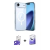 MARSİLYAN™- iPhone 17 Air Kılıf Ahenk Minimal Serisi - Siyah Bilvis 5in1 5D Magic Hayalet Cam Ekran Koruyucu + Bilvis Titan Kamera Lens - GS