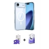 MARSİLYAN™- iPhone 17 Air Kılıf Ahenk Minimal Serisi - Siyah Bilvis 5in1 5D Magic Hayalet Cam Ekran Koruyucu + Bilvis Titan Kamera Lens - SH