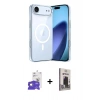 MARSİLYAN™- iPhone 17 Air Kılıf Ahenk Minimal Serisi - Siyah Bilvis Hayalet Cam Ekran Koruyucu + Bilvis Titan Kamera Lens - GD