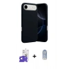 MARSİLYAN™- iPhone 17 Air Kılıf Ahenk Serisi - Siyah Joko Magic 5D Cam + Bilvis Titan Kamera Lens - GS