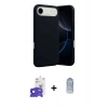 MARSİLYAN™- iPhone 17 Air Kılıf Ahenk Serisi - Siyah Joko Magic 5D Cam + Bilvis Titan Kamera Lens - LT