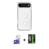 MARSİLYAN™- iPhone 17 Air Kılıf Ahenk Yansıma Prime - Şeffaf 360 Full Body Arka Koruyucu + Bilvis Titan Kamera Lens - LT