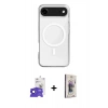 MARSİLYAN™- iPhone 17 Air Kılıf Ahenk Yansıma Prime - Siyah Bilvis 3D Cam Ekran Koruyucu + Bilvis Titan Kamera Lens - SH