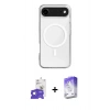 MARSİLYAN™- iPhone 17 Air Kılıf Ahenk Yansıma Prime - Siyah Bilvis 5in1 3D Magic Cam Ekran Koruyucu + Bilvis Titan Kamera Lens - GS