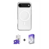MARSİLYAN™- iPhone 17 Air Kılıf Ahenk Yansıma Prime - Siyah Bilvis 5in1 3D Magic Cam Ekran Koruyucu + Bilvis Titan Kamera Lens - LT