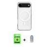 MARSİLYAN™- iPhone 17 Air Kılıf Ahenk Yansıma Prime - Siyah Joko Magic 5D Cam + Raze Metal Kamera Lens - GS