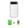 MARSİLYAN™- iPhone 17 Air Kılıf Ahenk Yansıma Prime - Siyah Joko Magic 5D Hayalet Cam + Raze Metal Kamera Lens - SH