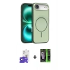 MARSİLYAN™- iPhone 17 Air Kılıf Atlas Asil Prime - Şeffaf 360 Full Body Arka Koruyucu + Bilvis Titan Kamera Lens - SH