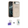 MARSİLYAN™- iPhone 17 Air Kılıf Atlas Asil Prime - Şeffaf Pasifik Cam Ekran Koruyucu + Bilvis Titan Kamera Lens - SH