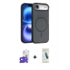 MARSİLYAN™- iPhone 17 Air Kılıf Atlas Asil Prime - Şeffaf Pasifik Cam Ekran Koruyucu + Bilvis Titan Kamera Lens - SH