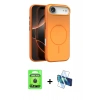 MARSİLYAN™- iPhone 17 Air Kılıf Atlas Asil Prime - Siyah 3D Antistatik Seramik Nano Ekran Koruyucu + Raze Metal Kamera Lens - SH