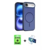 MARSİLYAN™- iPhone 17 Air Kılıf Atlas Asil Prime - Siyah 3D Antistatik Seramik Nano Ekran Koruyucu + Raze Metal Kamera Lens - SH