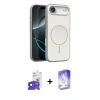 MARSİLYAN™- iPhone 17 Air Kılıf Atlas Asil Prime - Siyah Bilvis 5in1 3D Magic Cam Ekran Koruyucu + Bilvis Titan Kamera Lens - SH