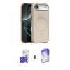 MARSİLYAN™- iPhone 17 Air Kılıf Atlas Asil Prime - Siyah Bilvis 5in1 3D Magic Cam Ekran Koruyucu + Bilvis Titan Kamera Lens - SH