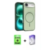 MARSİLYAN™- iPhone 17 Air Kılıf Atlas Asil Prime - Siyah Bilvis 5in1 3D Magic Cam Ekran Koruyucu + Raze Metal Kamera Lens - SH