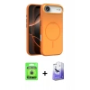 MARSİLYAN™- iPhone 17 Air Kılıf Atlas Asil Prime - Siyah Bilvis 5in1 5D Magic Hayalet Cam Ekran Koruyucu + Raze Metal Kamera Lens - GD