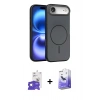 MARSİLYAN™- iPhone 17 Air Kılıf Atlas Asil Prime - Siyah Bilvis 5in1 5D Magic Hayalet Cam Ekran Koruyucu + Bilvis Titan Kamera Lens - GS