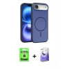 MARSİLYAN™- iPhone 17 Air Kılıf Atlas Asil Prime - Siyah Bilvis 5in1 5D Magic Hayalet Cam Ekran Koruyucu + Raze Metal Kamera Lens - GD