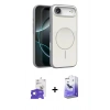 MARSİLYAN™- iPhone 17 Air Kılıf Atlas Asil Prime - Siyah Bilvis 5in1 5D Magic Hayalet Cam Ekran Koruyucu + Bilvis Titan Kamera Lens - GS