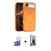 MARSİLYAN™- iPhone 17 Air Kılıf Atlas Asil Prime - Siyah Bilvis Hayalet Cam Ekran Koruyucu + Bilvis Titan Kamera Lens - GS