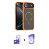 MARSİLYAN™- iPhone 17 Air Kılıf Doruk Form Serisi - Siyah Bilvis 5in1 3D Magic Cam Ekran Koruyucu + Bilvis Titan Kamera Lens - GD