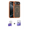 MARSİLYAN™- iPhone 17 Air Kılıf Doruk Form Serisi - Siyah Bilvis 5in1 5D Magic Hayalet Cam Ekran Koruyucu + Bilvis Titan Kamera Lens - SH