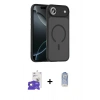 MARSİLYAN™- iPhone 17 Air Kılıf Doruk Form Serisi - Siyah Joko Magic 5D Cam + Bilvis Titan Kamera Lens - GD