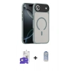 MARSİLYAN™- iPhone 17 Air Kılıf Doruk Form Serisi - Siyah Joko Magic 5D Cam + Bilvis Titan Kamera Lens - GD