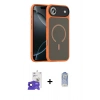 MARSİLYAN™- iPhone 17 Air Kılıf Doruk Form Serisi - Siyah Joko Magic 5D Cam + Bilvis Titan Kamera Lens - LT