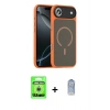 MARSİLYAN™- iPhone 17 Air Kılıf Doruk Form Serisi - Siyah Joko Magic 5D Cam + Raze Metal Kamera Lens - GS