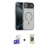 MARSİLYAN™- iPhone 17 Air Kılıf Doruk Form Serisi - Siyah Joko Magic 5D Hayalet Cam + Bilvis Titan Kamera Lens - LT