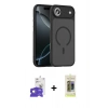 MARSİLYAN™- iPhone 17 Air Kılıf Doruk Form Serisi - Siyah Joko Magic 5D Hayalet Cam + Bilvis Titan Kamera Lens - GD