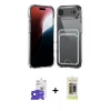 MARSİLYAN™- iPhone 17 Air Kılıf Doruk Klasik Koleksiyonu - Siyah Joko Magic 5D Hayalet Cam + Bilvis Titan Kamera Lens - SH
