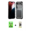 MARSİLYAN™- iPhone 17 Air Kılıf Doruk Klasik Koleksiyonu - Siyah Joko Magic 5D Hayalet Cam + Raze Metal Kamera Lens - SH