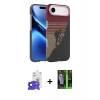 MARSİLYAN™- iPhone 17 Air Kılıf Doruk Serisi - Siyah 360 Mat Full Body Arka Koruyucu + Bilvis Titan Kamera Lens - LT