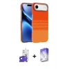 MARSİLYAN™- iPhone 17 Air Kılıf Doruk Serisi - Siyah Bilvis 5in1 3D Magic Cam Ekran Koruyucu + Bilvis Titan Kamera Lens - SH