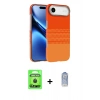 MARSİLYAN™- iPhone 17 Air Kılıf Doruk Serisi - Siyah Joko Magic 5D Cam + Raze Metal Kamera Lens - SH