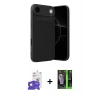 MARSİLYAN™- iPhone 17 Air Kılıf Eksen Form Prime - Şeffaf 360 Full Body Arka Koruyucu + Bilvis Titan Kamera Lens - GD