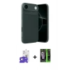 MARSİLYAN™- iPhone 17 Air Kılıf Eksen Form Prime - Şeffaf 360 Full Body Arka Koruyucu + Bilvis Titan Kamera Lens - GD