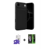 MARSİLYAN™- iPhone 17 Air Kılıf Eksen Form Prime - Şeffaf 360 Full Body Arka Koruyucu + Gümüş Bilvis Titan Kamera Lens