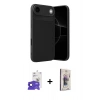 MARSİLYAN™- iPhone 17 Air Kılıf Eksen Form Prime - Siyah Bilvis 3D Cam Ekran Koruyucu + Bilvis Titan Kamera Lens - LT