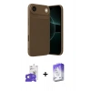 MARSİLYAN™- iPhone 17 Air Kılıf Eksen Form Prime - Siyah Bilvis 5in1 3D Magic Cam Ekran Koruyucu + Gold Bilvis Titan Kamera Lens