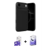 MARSİLYAN™- iPhone 17 Air Kılıf Eksen Form Prime - Siyah Bilvis 5in1 5D Magic Hayalet Cam Ekran Koruyucu + Bilvis Titan Kamera Lens - GD