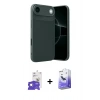 MARSİLYAN™- iPhone 17 Air Kılıf Eksen Form Prime - Siyah Bilvis 5in1 5D Magic Hayalet Cam Ekran Koruyucu + Bilvis Titan Kamera Lens - GS