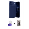 MARSİLYAN™- iPhone 17 Air Kılıf Eksen Form Prime - Siyah Bilvis Hayalet Cam Ekran Koruyucu + Bilvis Titan Kamera Lens - LT