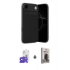 MARSİLYAN™- iPhone 17 Air Kılıf Eksen Form Prime - Siyah Bilvis Hayalet Cam Ekran Koruyucu + Bilvis Titan Kamera Lens - SH